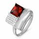 Серебряное кольцо КЮЗ Del'ta с фианитом
