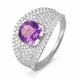 Серебряное кольцо КЮЗ Del'ta с фианитом
