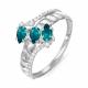 Серебряное кольцо КЮЗ Del'ta с фианитом