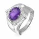 Серебряное кольцо КЮЗ Del'ta с фианитом
