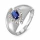 Серебряное кольцо КЮЗ Del'ta с фианитом