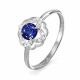 Серебряное кольцо КЮЗ Del'ta с фианитом