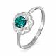 Серебряное кольцо КЮЗ Del'ta с фианитом