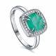 Серебряное кольцо KABAROVSKY с Swarovski и алпанитом