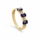 Кольцо из лимонного золота KABAROVSKY с бриллиантом и иолитом