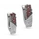 Серебряные серьги KABAROVSKY с фианитом и Swarovski