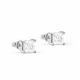 Серебряные серьги KABAROVSKY с муассанитом