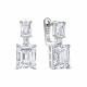 Серебряные серьги KABAROVSKY с фианитом