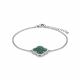 Серебряный браслет KABAROVSKY с малахитом