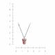 Серебряное колье KABAROVSKY с бриллианитом и фианитом swarovski