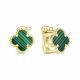 Серебряные серьги KABAROVSKY с малахитом