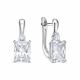 Серебряные серьги KABAROVSKY с фианитом