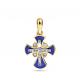 Золотая подвеска KABAROVSKY с бриллиантом и эмалью