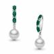 Серебряная подвеска AQUAMARINE с агатом, жемчугом и ювелирным кристаллом