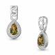 Серебряная подвеска AQUAMARINE с фианитом и султанитом