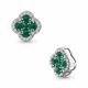Серебряная подвеска AQUAMARINE с фианитом и агатом