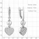 Серебряные серьги AQUAMARINE с фианитом