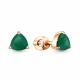 Серьги из золочёного серебра AQUAMARINE с агатом