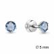 Серьги из золочёного серебра AQUAMARINE с топазом