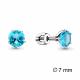 Серебряные серьги AQUAMARINE с топазом