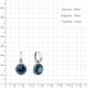 Серебряные серьги-трансформеры AQUAMARINE с Лондон топазом