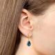 Серьги из золочёного серебра AQUAMARINE с Лондон топазом