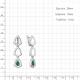 Серебряные серьги AQUAMARINE с агатом