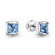 Серебряные серьги AQUAMARINE с топазом