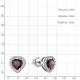 Серебряные серьги AQUAMARINE с фианитом и кварцем