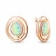 Серьги из золочёного серебра AQUAMARINE с опалом