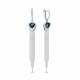 Серебряные серьги AQUAMARINE с Лондон топазом