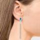 Серебряные серьги AQUAMARINE с Лондон топазом