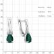 Серебряные серьги AQUAMARINE с агатом