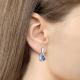 Серебряные серьги AQUAMARINE с Лондон топазом