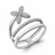 Серебряное кольцо AQUAMARINE с фианитом
