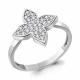 Серебряное кольцо AQUAMARINE с фианитом