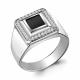 Серебряное кольцо AQUAMARINE с фианитом