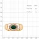 Кольцо из золочёного серебра AQUAMARINE с фианитом и агатом