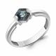Серебряное кольцо AQUAMARINE с Лондон топазом
