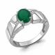 Серебряное кольцо AQUAMARINE с фианитом и агатом