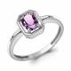Серебряное кольцо AQUAMARINE с аметистом