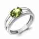 Серебряное кольцо AQUAMARINE с хризолитом