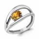 Серебряное кольцо AQUAMARINE с цитрином