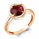 Кольцо из золочёного серебра AQUAMARINE с гранатом