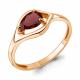 Кольцо из золочёного серебра AQUAMARINE с гранатом
