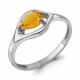 Серебряное кольцо AQUAMARINE с цитрином