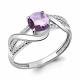 Серебряное кольцо AQUAMARINE с фианитом и алекситом