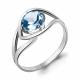 Серебряное кольцо AQUAMARINE с топазом