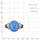 Серебряное кольцо AQUAMARINE с фианитом и опалом