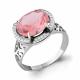 Серебряное кольцо AQUAMARINE с фианитом и морганитом